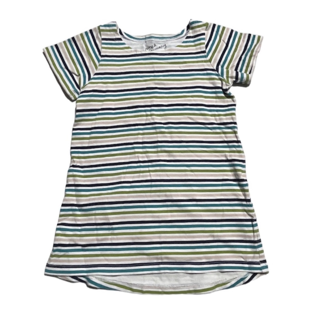 June & January retro stripes tshirt dress 2T